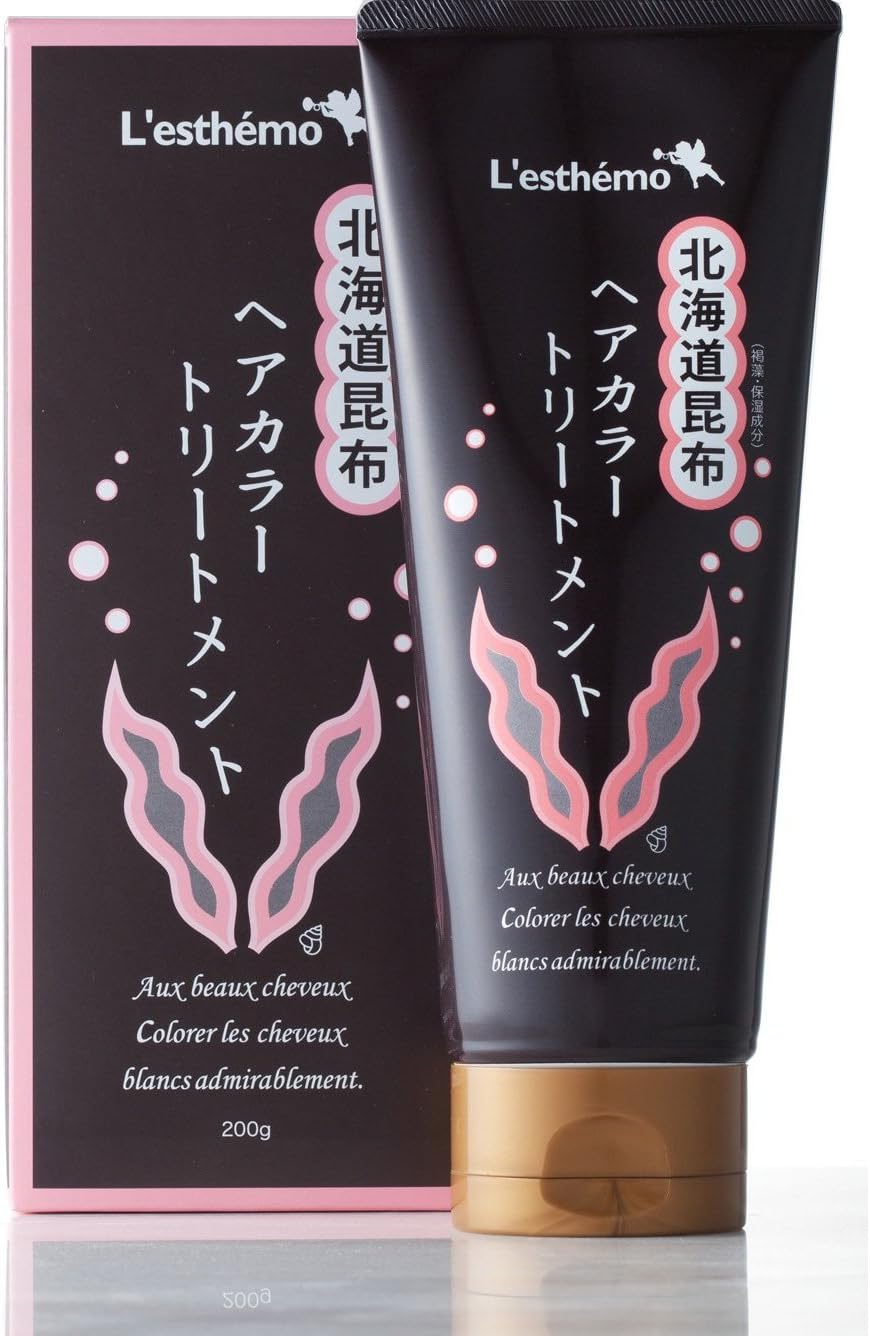 Resutemo Hokkaido kelp hair color treatment 200g dark brown Cremona hair color hair dye the entire dyed part dyed hair dye hair dye