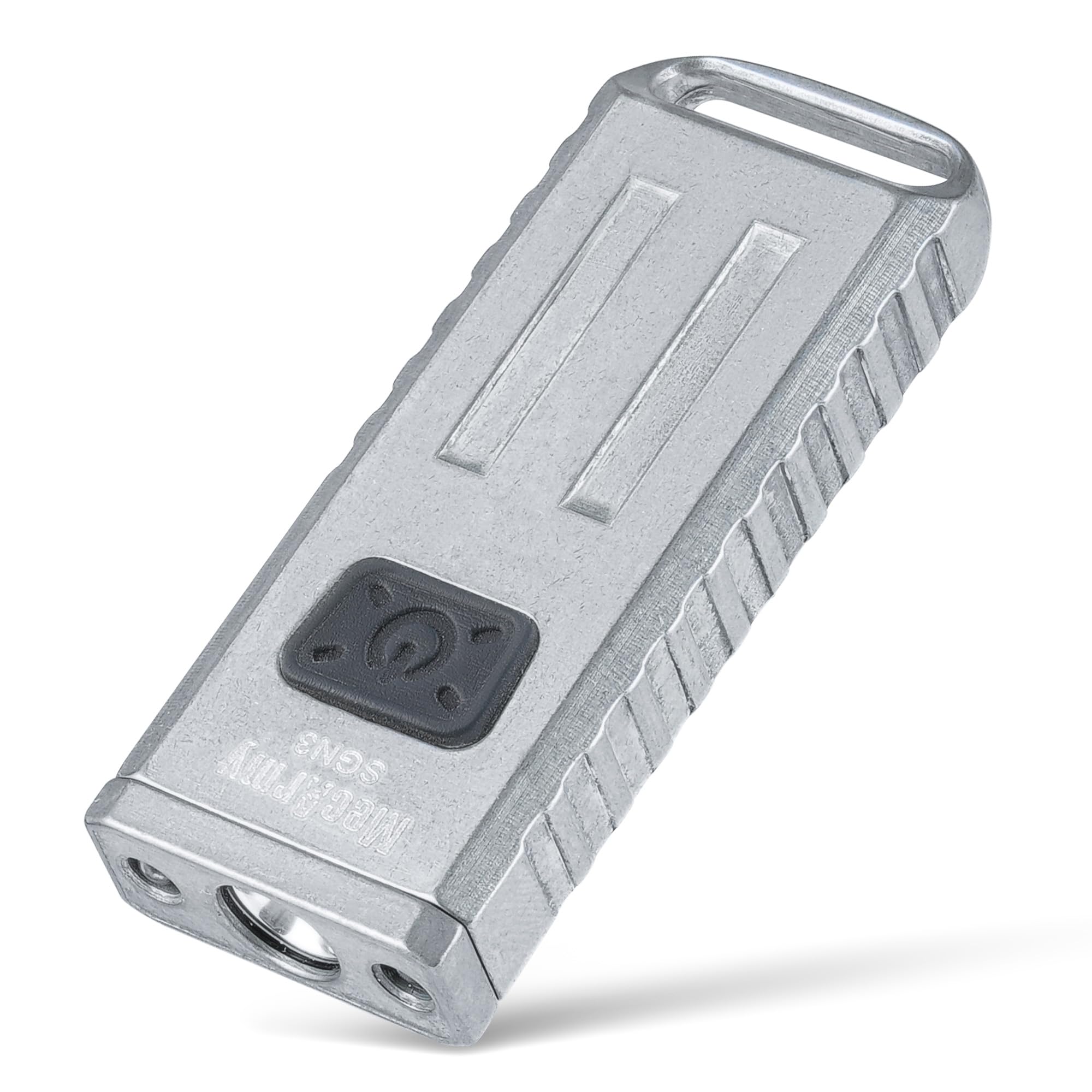 MecArmy SGN3 Mini Portable USB Rechargeable Multifunctional Keychain Flashlight|UV+RED+White Lights for selectable|CREE LED with 160 Lumens|Micro USB recharge designed for Everyday Carry (Stonewashed) — image 1