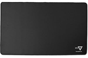 BCW Spectrum Playmat – Black (24" x 14") | Stitched Edges for Durability | Ideal for TCG, Tabletop Gaming & Magic: The Gathering