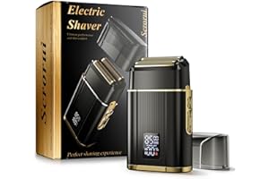 SCRORUI Foil Shavers for Men, High Speed Double Floating Blades Electric Razor, Waterproof Dry Wet, 2 Adjustable Speed Electric Shaver with LED Display