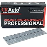 CKAuto 1/4oz, 0.25oz, Grey, Lead Free, Adhesive Stick on Wheel Weights, EasyPeel Type. Cars, Trucks, SUVs, Motorcycles, Low P