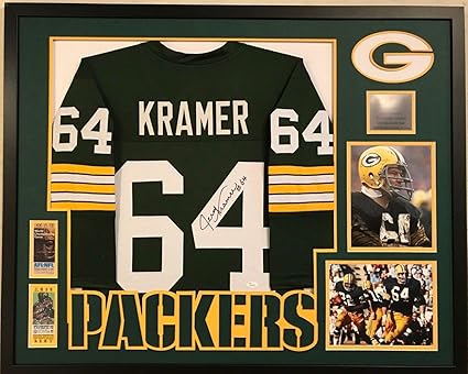 framed packers jersey