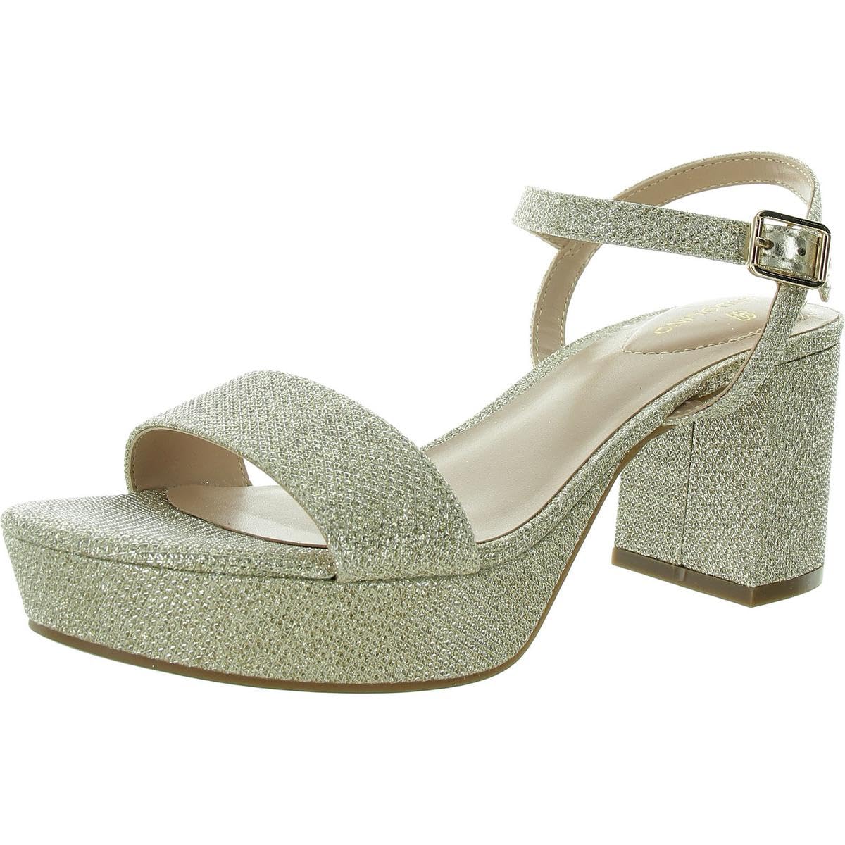 Bandolino Women’s Pennie Heeled Sandal, Gold 710, 7