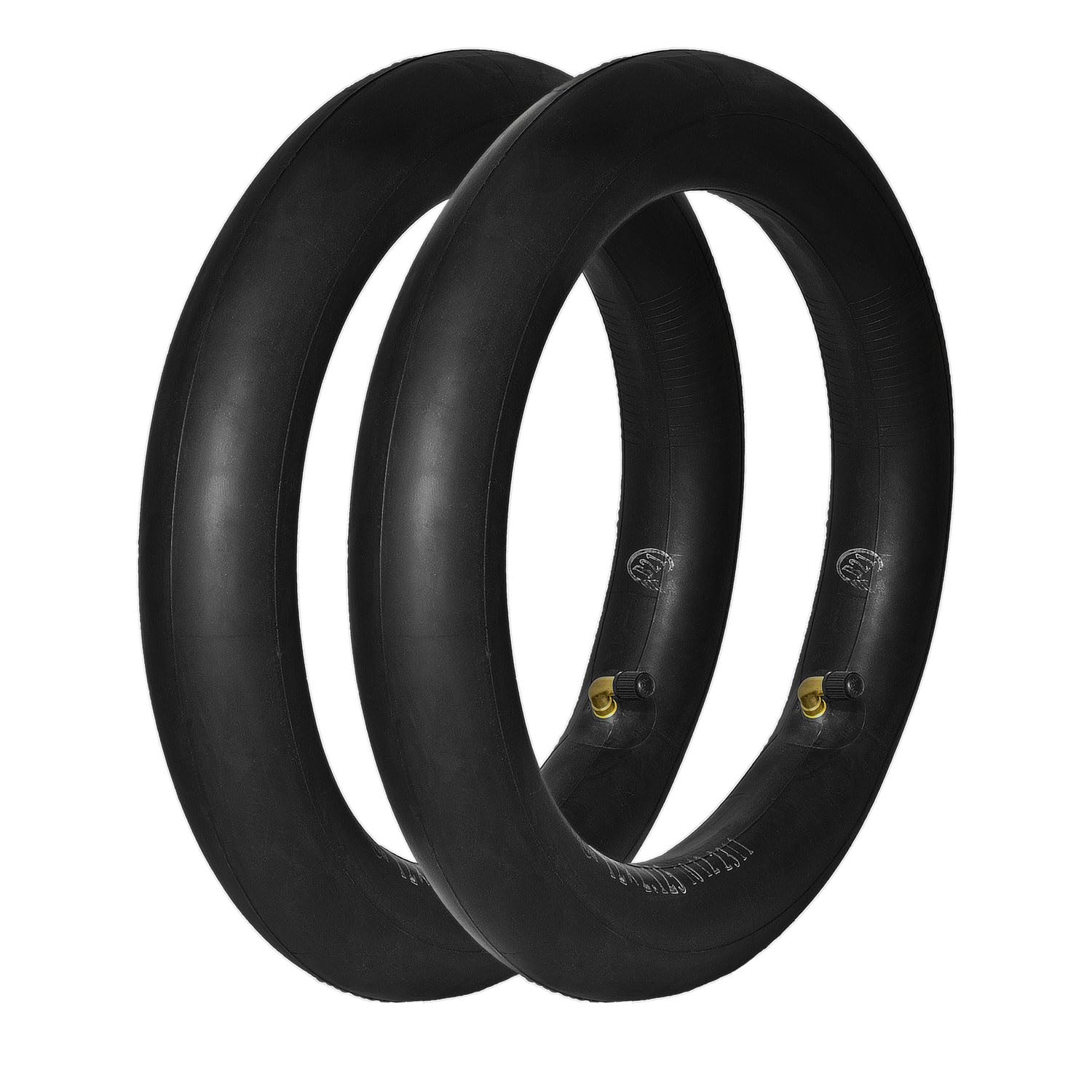 M365Lyon - Inner Tube 12 x 2.125 12 Inches (12 1/2 x 2 1/4) Angled Valve for Electric Scooter, for Balance Bike, Folding Bike, Stroller Compatible with Inflatable Tyre 12.5 x 2.25-12 x 2.125 (2 Tube)