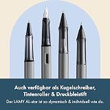 LAMY AL-star Graphite Fountain Pen EF Nib Aluminum Body Blue Cartridge view 5