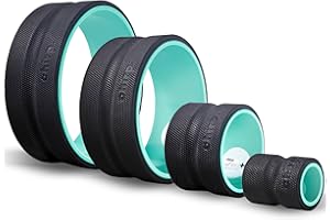 Chirp Wheel Foam Roller – Targeted Back & Neck Relief, Lumbar Spine Stretcher, Spinal Decompression Back Stretcher, Massage Roller with Density Foam for Physical Therapy, Supports 500lbs, 4-Pack Mint