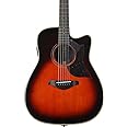 Yamaha 6 String Series A3R Acoustic-Electric Guitar-Rosewood, Tobacco Sunburst, Dreadnought Cutaway TBS