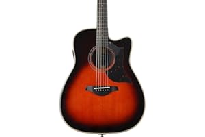 Yamaha 6 String Series A3R Acoustic-Electric Guitar-Rosewood, Tobacco Sunburst, Dreadnought Cutaway TBS