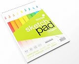 Silvine A4+ Wirebound Sketch Pad 60 Pages 170gsm Smooth Cartridge Paper view 2