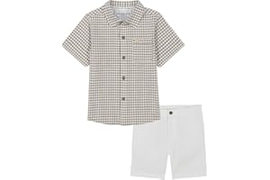 Calvin Klein boys 2pc Shirt Short Set