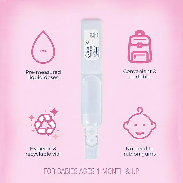 BOIRON CAMILIA TEETHING DROPS FOR DAYTIME AND NIGHTTIME RELIEF OF PAINFUL OR SWOLLEN GUMS AND IRRITABILITY IN BABIES – 30 COUNT