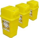 Qualicare Sharps Safe 1 Litre Needle Syringe Disposal Triple Pack view 1