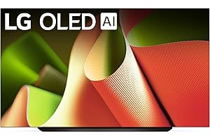 LG 83-Inch B4 OLED 4K Smart TV - α9 AI Processor 4K Gen 7, Alexa Built-in, 120Hz Refresh Rate, HDMI 2.1, G-Sync, FreeSync, VR