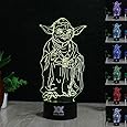 Huiyuan Desk Lamp 3d Star Wars 7 Colors Change Touch Switch Table LED Light Night Lighting Home Decoration Household Accessories