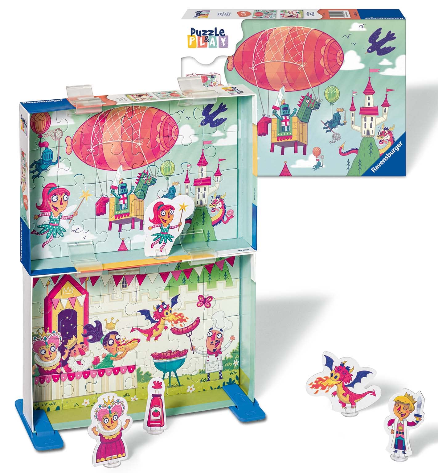 Ravensburger Royal Bbq Puzzle & Play - Story Games For Kids Ages 4 Years Up - 2X 24 Piece Jigsaws