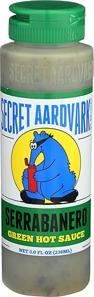 SECRET AARDVARK SERRABANERO GREEN HOT SAUCE, 8 FZ