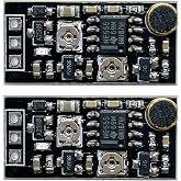 2PCS Voice Control Delay Switch Module DC 3V-15V 5V 12V | Miniature Microphone, Sound Activated Time Delay Turn Off Module, Voice Alarm Sensor Module, for LED Relay Electronic Device