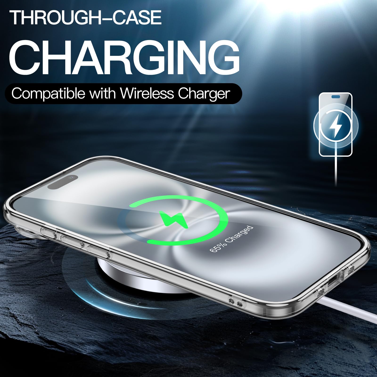 JETech Case for iPhone 17 Air, Non-Yellowing Bumper Cover, 6.5-Inch Display