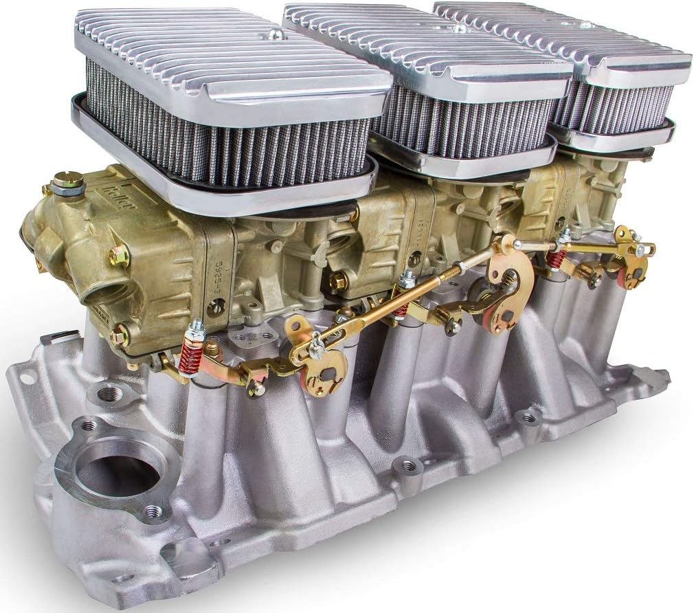 Amazon Com New Holley Tri Power Weiand 3x2 Dual Plane Intake