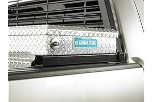 RealTruck BACKRACK Hardware Kit for use w/ 21" Toolbox, Black, No Drill | 30122TB | Fits 2019-2025 Chevrolet/GMC Silverado/Sierra 1500; 2020-2025 Chevrolet/GMC Silverado/Sierra 2500/3500HD