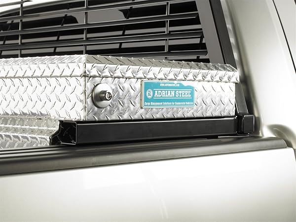 REALTRUCK BACKRACK HARDWARE KIT FOR USE W/ 21″ TOOLBOX, BLACK, NO DRILL | 30122TB | FITS 2019-2025 CHEVROLET/GMC SILVERADO/SIERRA 1500; 2020-2025 CHEVROLET/GMC SILVERADO/SIERRA 2500/3500HD