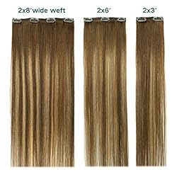 SURNEL Clip in Hair Extensions Chocolate Brown to