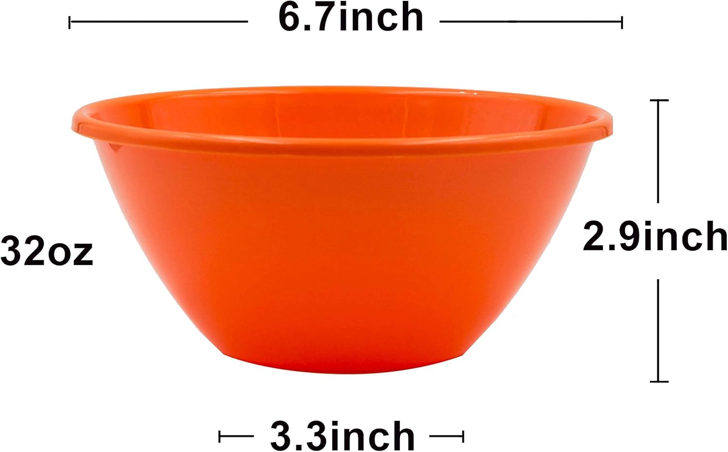 Youngever 32 Ounce Plastic Bowls, Large Cereal Bowls, Large Soup Bowls, Microwave Safe, Dishwasher Safe, Set of 9 in 9 Assorted Colors: Kitchen & Dining