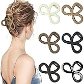 Riawit 6 Pack Hair Clips for Women, 3.4 Inch Colorful Medium Claw Clips for Thick Thin Curly Fine Hair, Strong Hold No Slip No Crease Hair Claw Clips for Women Girls - Matte Finish