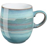 Denby Azure Coast Large Curve Mugs, Set of 4
