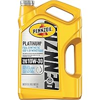 Pennzoil Platinum Full Synthetic 10W-30 Motor Oil (5L, Single)