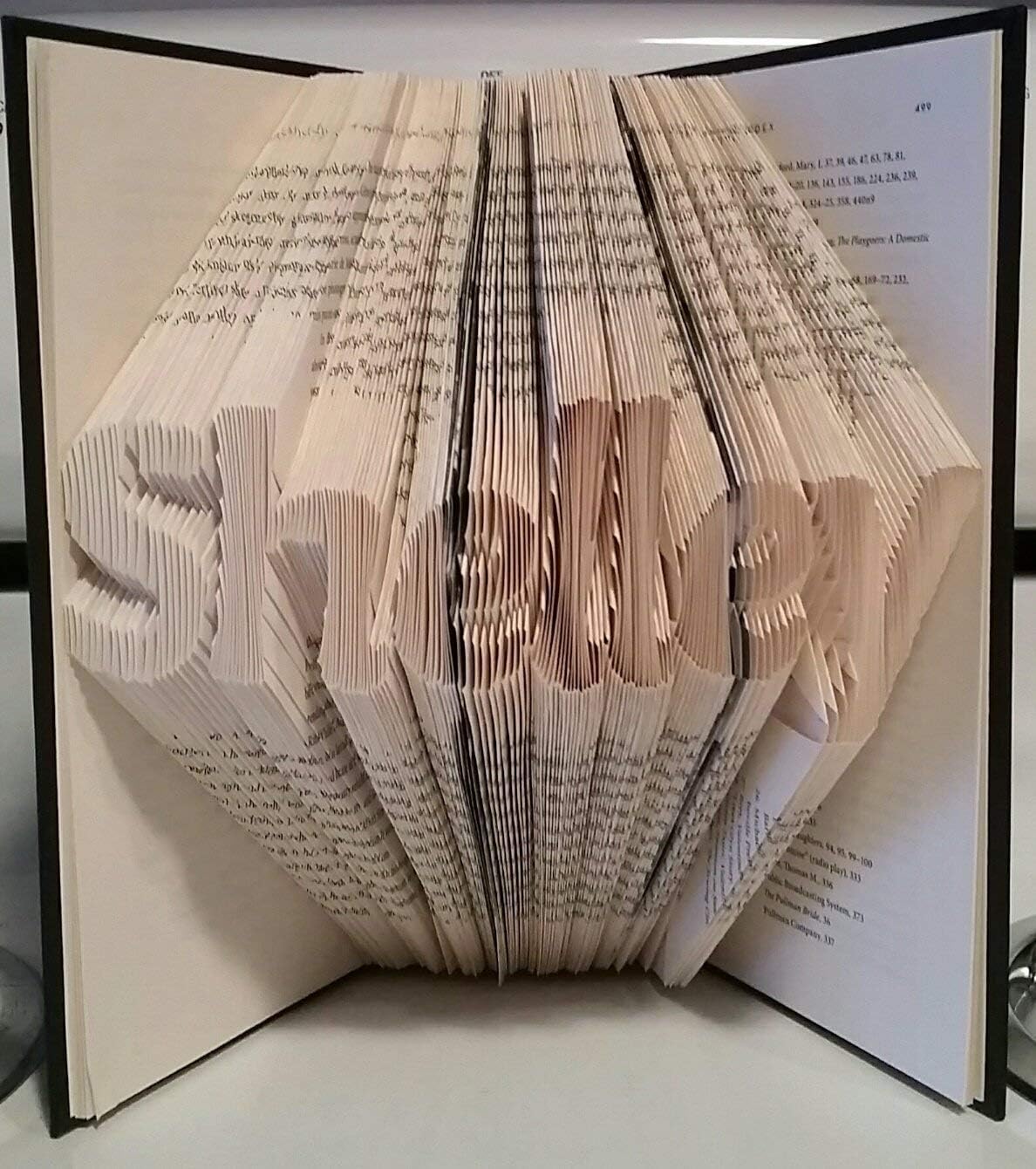 Customized Folded Book - Up to 7 letters.