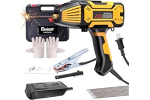 Faiuot Upgraded 110V Portable Handheld Welder with IGBT Inverter, 6 Variable Current Adjustments, Fits 3/32"-1/8" Welding Rods, ARC Stick Welder Machine Kit
