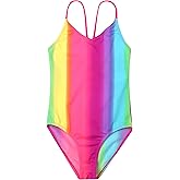 LIZENS Girls One Piece Swimsuit Beach Bathing Suit Swimwear for Kids Children Swimming Suit