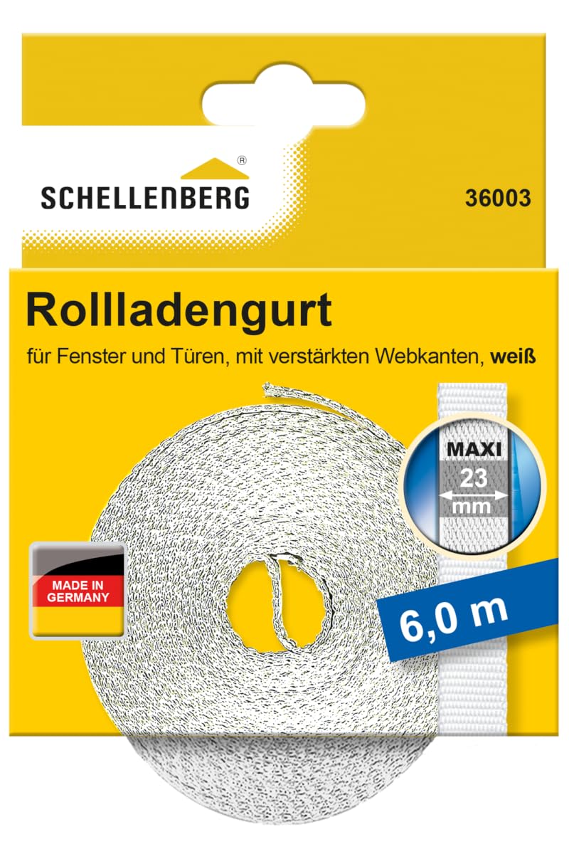 Schellenberg 36003 Roller Shutter Belt 23 mm / 6.0 m White