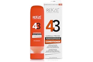 REKZE 43 Conditioner Clinically Proven Hair Growth Stimulating & Anti-Hair Loss For Men & Women, Strong DHT Blocker For Thinning, Thickening & Damaged, All Hair Types, Color Treated