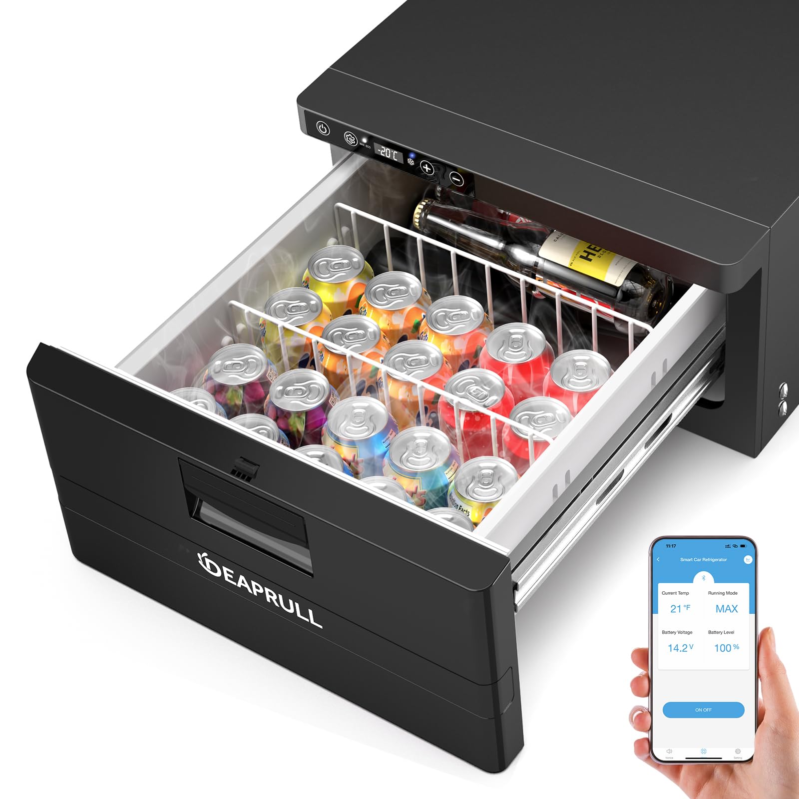 Photo 1 of 12 Volt Drawer Refrigerator, 31.2L(33QT) Drawer Electric Cooler RV Refrigerator APP Control (-4?-68?), Car Fridge Freezer for Travel Camping Road Trips Tailgating, Truck Van SUV (Upgraded Compressor)