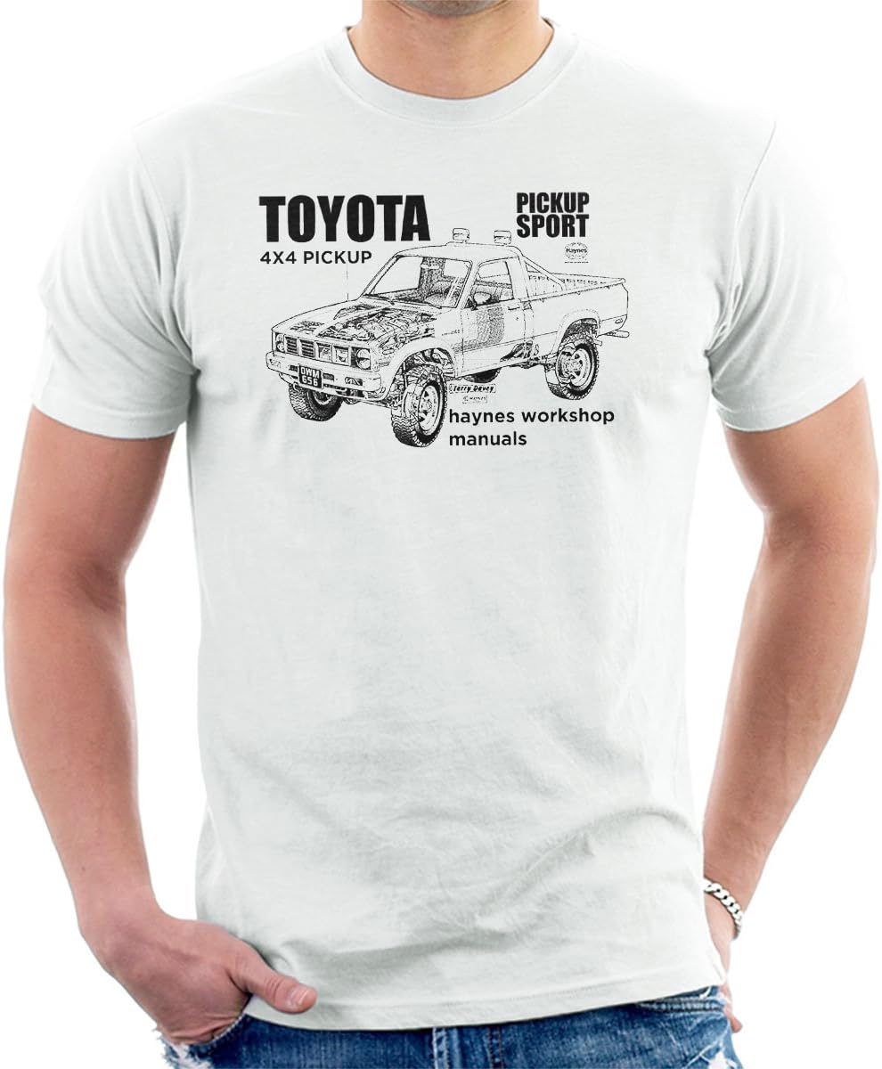 Haynes Workshop Manual Toyota Sport 4x4 Black Men's T-Shirt