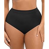 FeelinGirl Tummy Control Underwear for Women Seamless Body Shaper Panties Mid Waist Shaping Shapewear Girdle Briefs