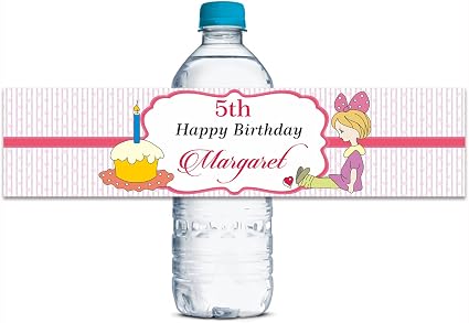 Bouteille Deau Personnalisé Filles De Fête Danniversaire