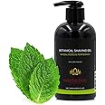Botanical Shaving Gel, Sandalwood & Peppermint, 8oz All Natural Skin Care. For Smooth Gentle Shave.