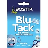 Bostik Blu Tack Blue - Handy Size - Multipurpose Reusable Adhesive - Clean | Safe &amp; Easy to Use - Non-Toxic