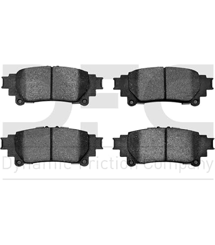 Dynamic Friction Company Keramik Bremsbeläge Serie 3000 – 1310-0898-00, Hinten Set, Kupferarm & Staubarm