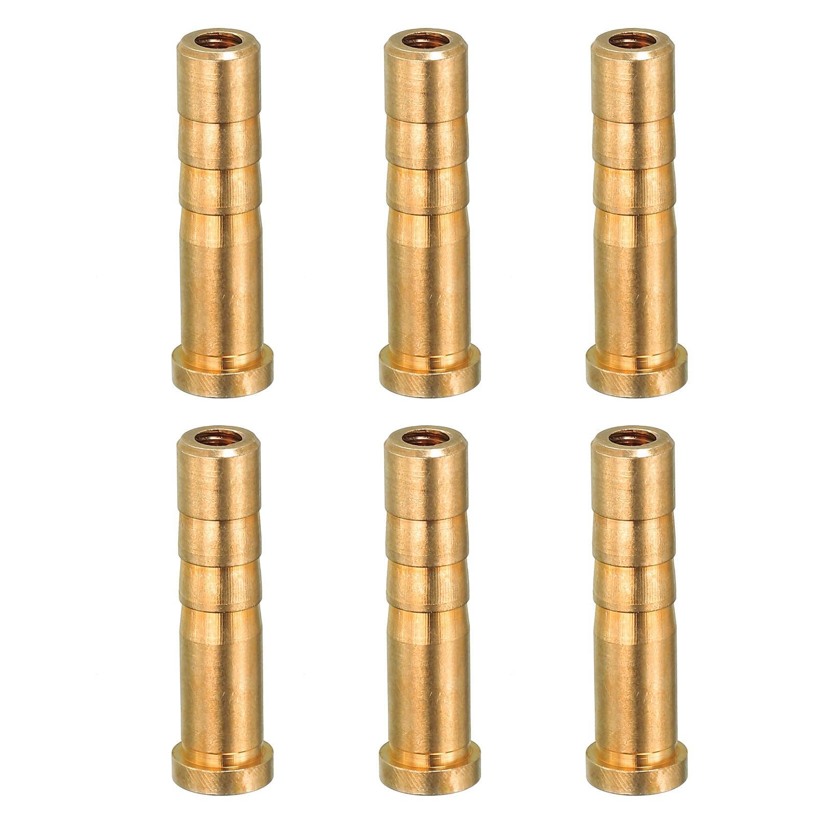 PATIKIL 50 Grain Archery Arrow Brass Insert, 6 Packs Insert Screw Copper Brass Arrow for .244/6.2mm Carbon Arrows