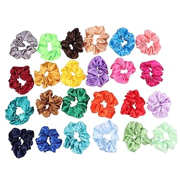 Leorx Hair Scrunchies Cloth Hair Ropes Elastic Hair Bands