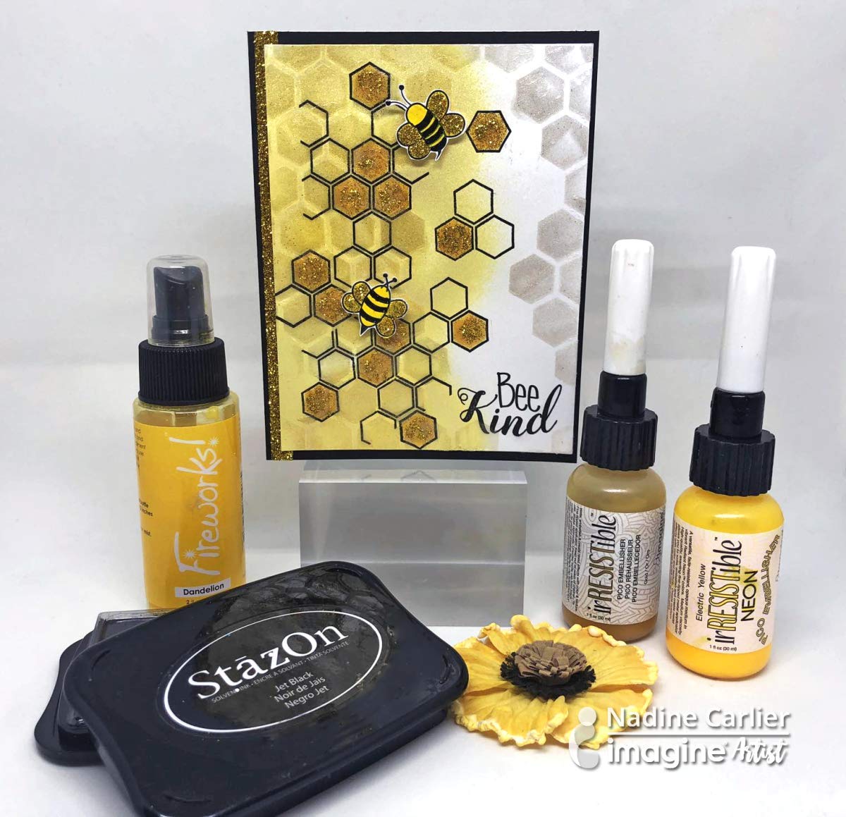 Tsukineko SZ000031 Full-Size StazOn Multi-Surface Inkpad, Jet Black