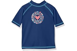 Kanu Surf Jade Rash Guard for Girls' UPF 50+ Sun Protection Short Sleeve Girls' Swim Shirt