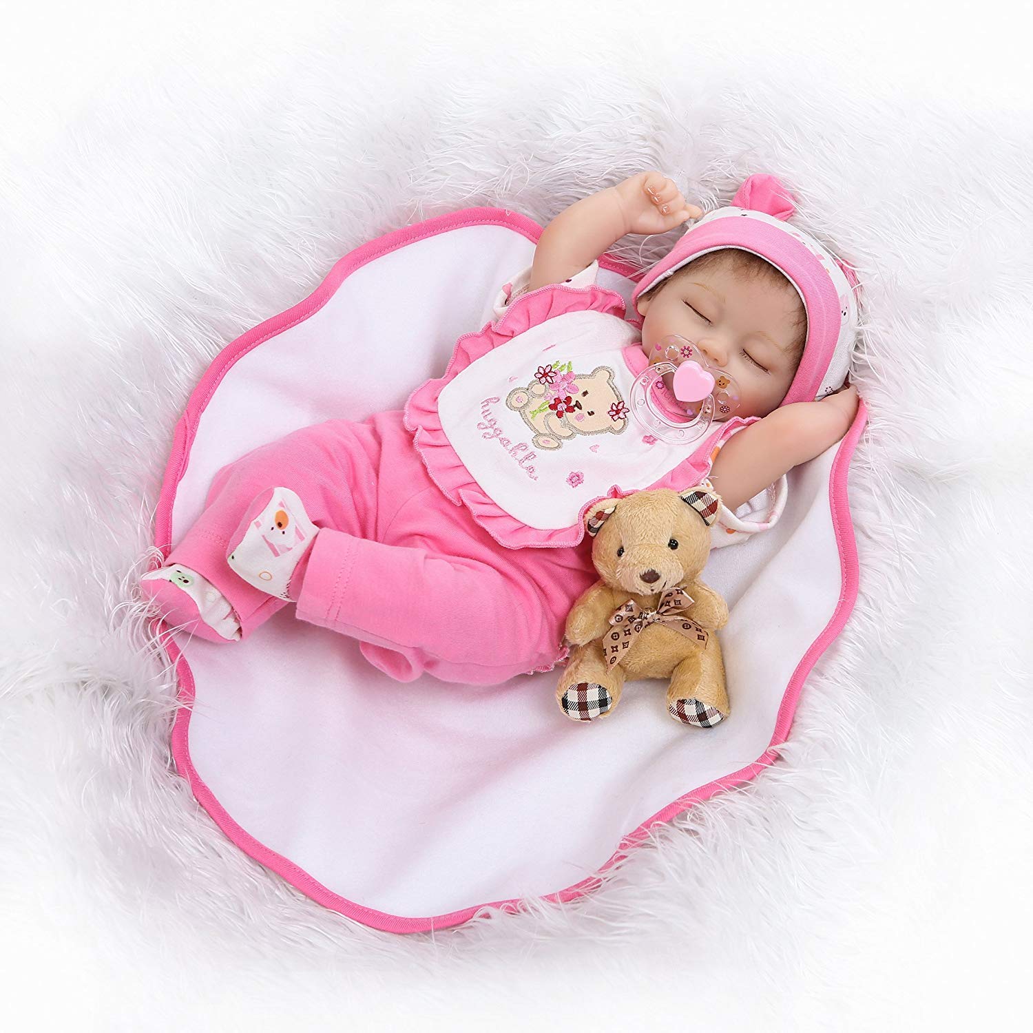 Bambole Reborn 20 Pollici 50 cm Fatto a Mano Realistic Reborn Baby Doll  Bambole in Vinile Morbido Silicone per Bambino miglior Regalo di Natale  Compleanno Real Touch Compagno di Giochi Bambole e