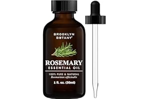 Brooklyn Botany Rosemary Essential Oil – 100% Pure and Natural – Therapeutic Grade Essential Oil with Dropper - Rosemary Oil for Aromatherapy and Diffuser - 1 Fl. OZ