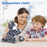 Smalody Interactive Plush Cat Toy LED Eyes Touch Control Meow Kitten Robot Kids view 3
