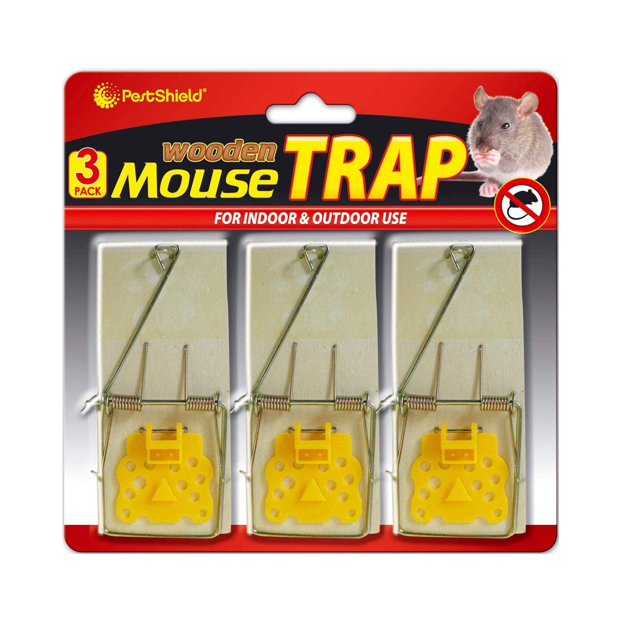 Wooden Mouse Trap 3pk